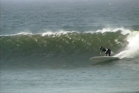 Baja surf good wave Stock Footage 1001864