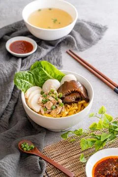 Bak chor mee Stock Photos