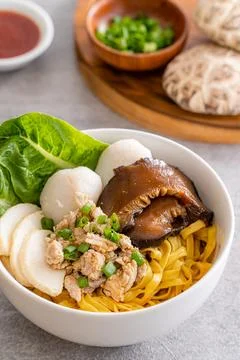 Bak chor mee Stock Photos