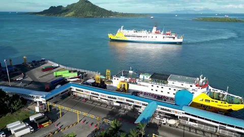 Bakauheni seaport. Stock Footage 258769190