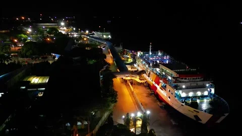 Bakauheni SeaPort Stock Footage 258807937