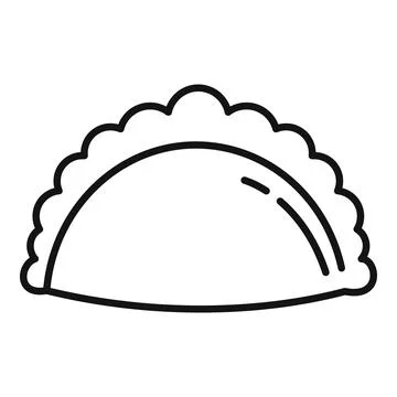 Bake product icon, outline style Illustrazione stock