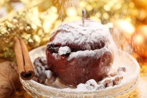 Baked apple Stock Photos