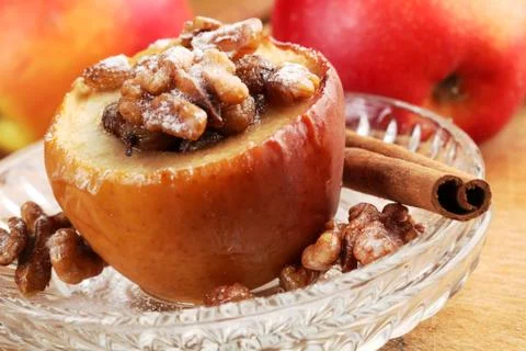 Baked apple Stock Photos