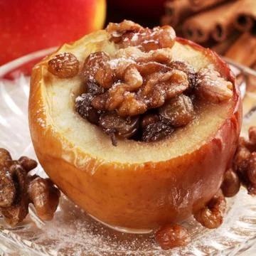 Baked apple Stock Photos