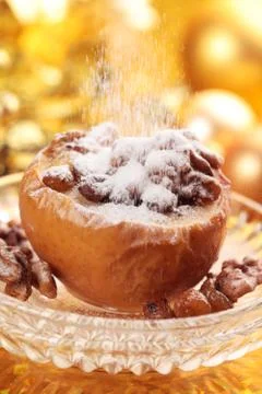 Baked apple Stock Photos