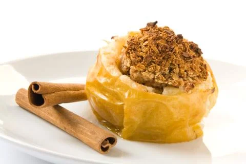 Baked apple Stock Photos