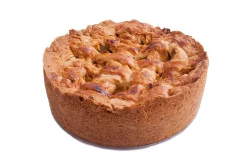 Baked apple pie Stock Photos