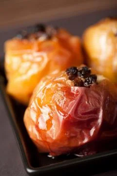 Baked apples Stock Photos