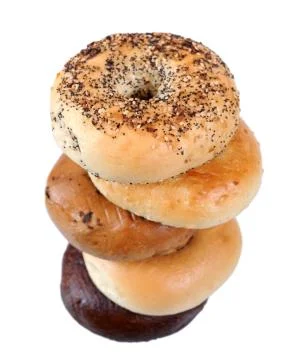 Baked bagels Stock Photos