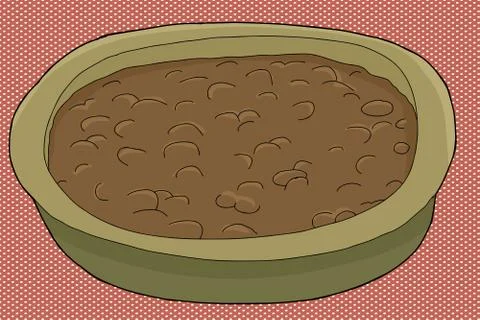 Baked beans Stock Illustration