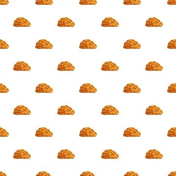 Baked beans pattern repeating background design Stock Illustration