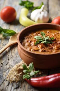 Baked Beans Foto stock