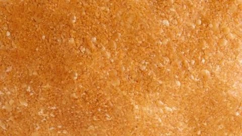 Baked bread crust, rotating, turning Stock Footage 246851783