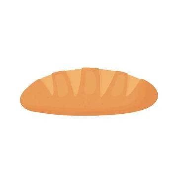 Baked bread food Illustrazione stock