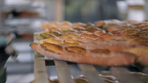 Baked bread 库存影片 89575988