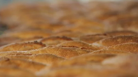 Baked bread 스톡 동영상 89576158