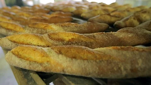 Baked bread 스톡 동영상 89576646