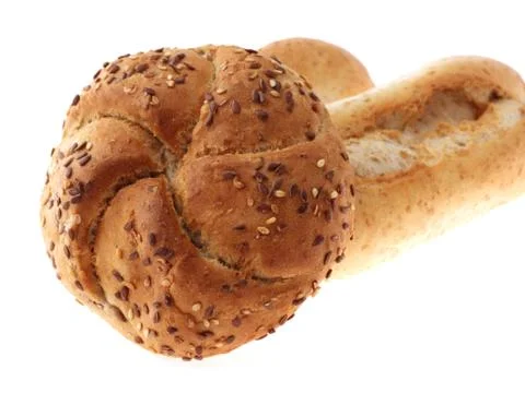 Baked bread Stock Photos