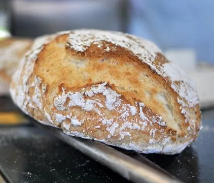 Baked bread 库存照片