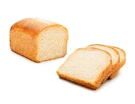 Baked bread sliced Stock Photos