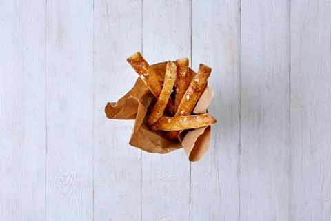Baked bread sticks Stock Photos