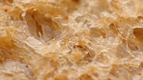 BAKED BREAD TEXTURE EXTREME CLOSE UP STOCK FOOTAGE* Stock Footage 124779602