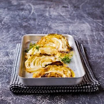 Baked cabbage Stock Photos