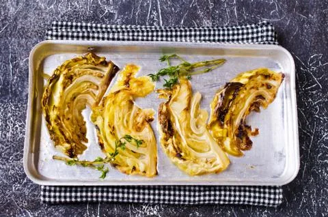 Baked cabbage Stock Photos