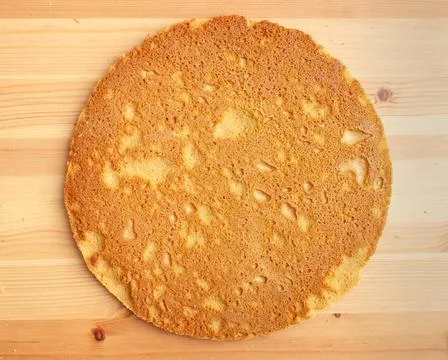 Baked Cake in Springform. Making Chocolate Layer Cake. Series. Stock Photos