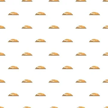 Baked challah bread loaf seamless pattern background Illustrazione stock