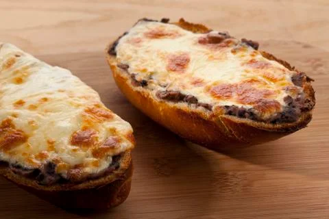 Baked cheesy roll Stock Photos