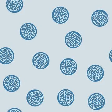 Baked cod fish glyph seamless pattern Illustrazione stock