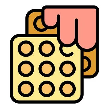 Baked cuisine icon vector flat Stock Illustration