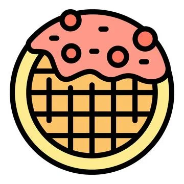 Baked cuisine icon vector flat Stock Illustration