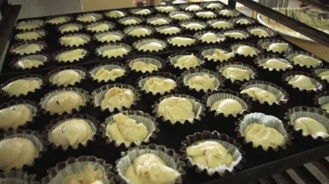 Baked cupcake Stock Footage 68311327