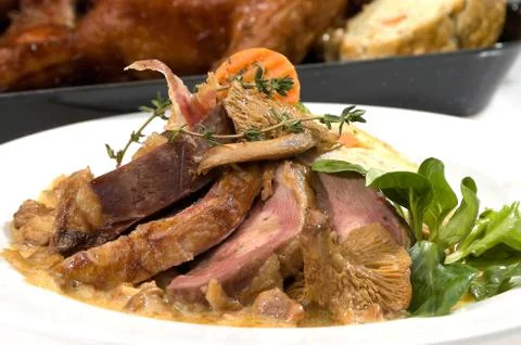 Baked duck Stock Photos