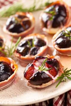 Baked Figs. Stock Photos