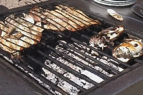 Baked fish  Stock Footage 116879