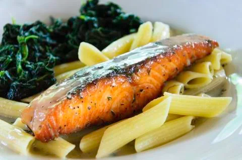 Baked fish Stock Photos
