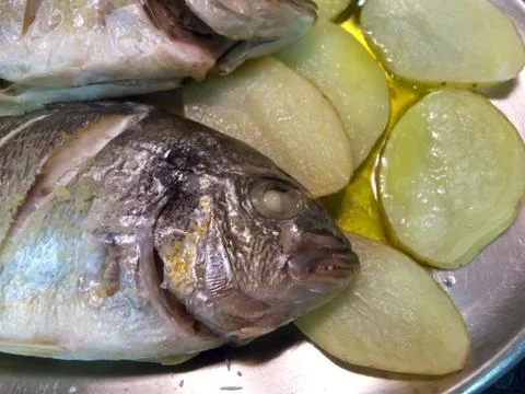Baked Fish Stock-Fotos