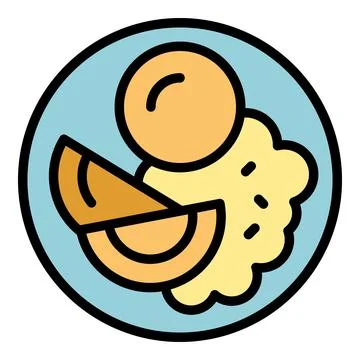 Baked food icon vector flat Stock Illustration