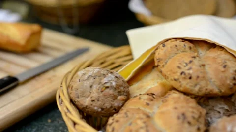 Baked goods - bun Stock-Footage 47239899
