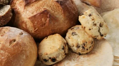 Baked goods Stock Footage 22384592