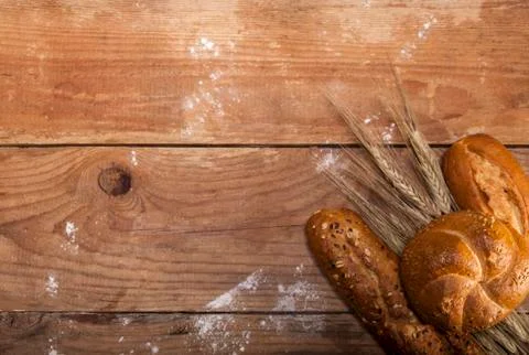 Baked goods with space for text Stock Photos