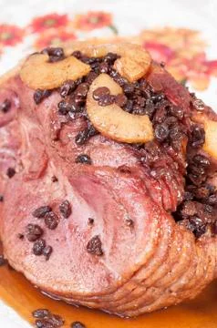 Baked ham Stock Photos