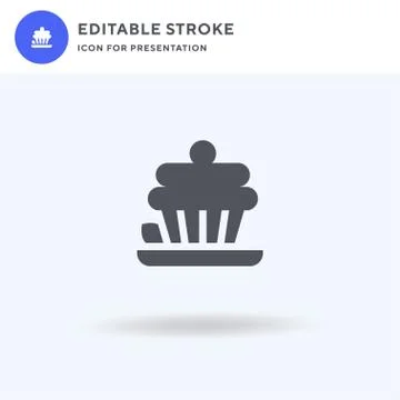 Baked icon vector, filled flat sign, solid pictogram isolated on white, logo  Illustrazione stock