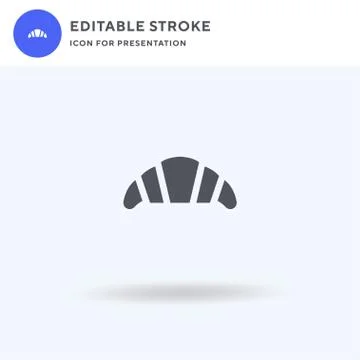 Baked icon vector, filled flat sign, solid pictogram isolated on white, logo Stock Illustration