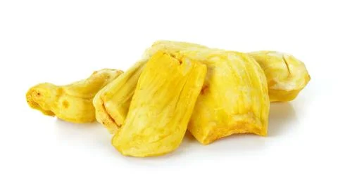 Baked jackfruit isolated on the white background Stock Photos