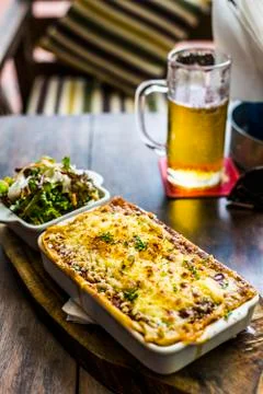 Baked Lasagna Stock Photos